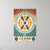 Atomzeitalter aus der Mitte des Jahrhunderts war e Leinwanddruck (Vorderseite)