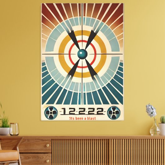 Atomzeitalter aus der Mitte des Jahrhunderts war e Leinwanddruck (Insitu (Wohnzimmer))