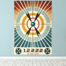 Atomzeitalter aus der Mitte des Jahrhunderts war e Leinwanddruck