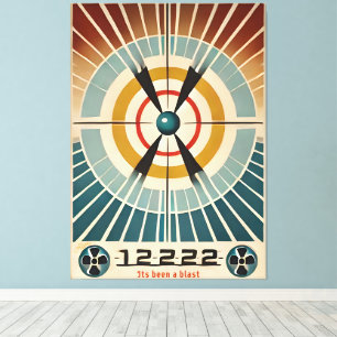 Atomzeitalter aus der Mitte des Jahrhunderts war e Leinwanddruck