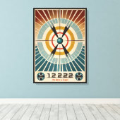 Atomzeitalter aus der Mitte des Jahrhunderts war e Leinwanddruck (Insitu (Holzboden))