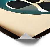 Atomzeitalter aus der Mitte des Jahrhunderts war e Poster (Ecke)