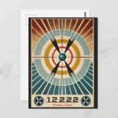 Atomzeitalter aus der Mitte des Jahrhunderts war e Postkarte (Vorne/Hinten)