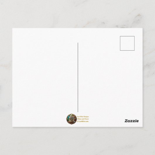 Atomzeitalter aus der Mitte des Jahrhunderts war e Postkarte (Rückseite)