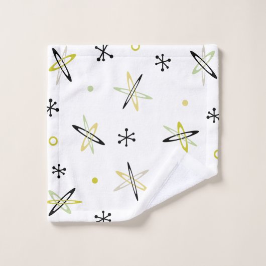 Atomzeitalter Badhandtuch Set (Waschlappen)