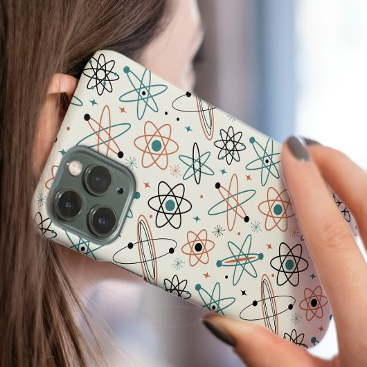 Atomzeitalter der 1950er Jahre - Muster des Mittel iPhone 16 Hülle