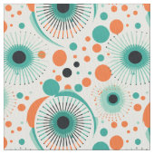 Atomzeitalter der 50er Jahre Stoff (Nahaufnahme)