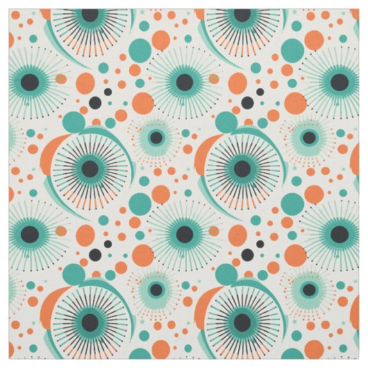 Atomzeitalter der 50er Jahre Stoff (Muster)