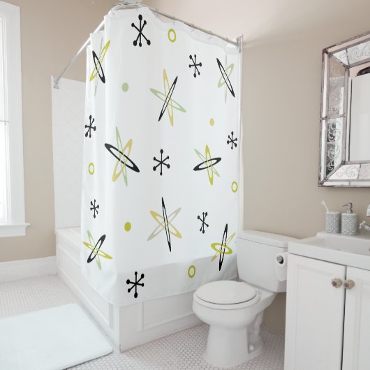 Atomzeitalter Duschvorhang (Beispiel)