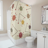 Atomzeitalter Herbst Duschvorhang (Beispiel)