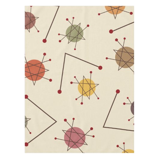Atomzeitalter Herbst Tischdecke (Vorderseite)