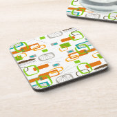 Atomzeitalter Inspiriert Design Mitte des Jahrhund Getränkeuntersetzer (Linke Seite)