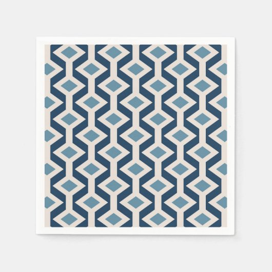 Atomzeitalter Inspiriert geometrisches Muster Serviette (Vorderseite)