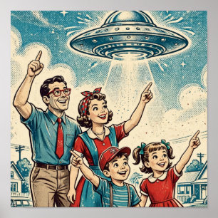 Atomzeitalter-Kryptid-Warnplakat Poster