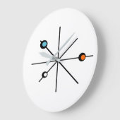 Atomzeitalter Minimalistisch Retro Küche Große Wanduhr (Winkel)