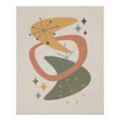 Atomzeitalter Mitte 7 Gelb, Grün, Tan Poster (Vorderseite)