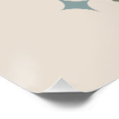 Atomzeitalter Mitte 7 Gelb, Grün, Tan Poster (Ecke)