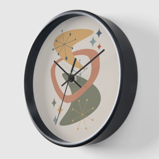 Atomzeitalter Mitte 7 Gelb, Grün, Tan Uhr (Winkel)