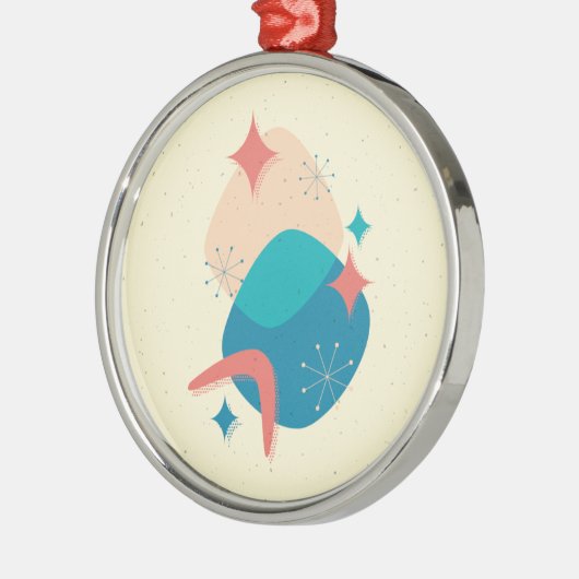 Atomzeitalter Mitte Abstrakt 17 Ornament Aus Metall (Links)