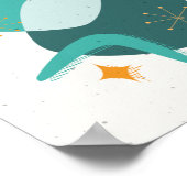 Atomzeitalter Mitte Abstrakt 17 Poster (Ecke)