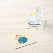 Atomzeitalter Mitte Abstrakt 17 Rechteckiger Pappuntersetzer (Vor Ort)