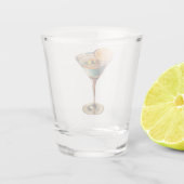 Atomzeitalter Mitte des Jahrhunderts futuristisch Schnapsglas (Rückseite)