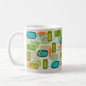 Atomzeitalter Mitte des Jahrhunderts Modernes Abst Kaffeetasse (Links)