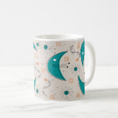 Atomzeitalter Mitte des Jahrhunderts Modernes Abst Kaffeetasse (VorderseiteRechts)