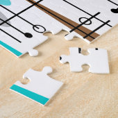 Atomzeitalter Mitte des Jahrhunderts Modernes Abst Puzzle (Seite)