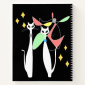 Atomzeitalter Mitte Jahrhundert Modernes Cooles Ka Notizblock (Rückseite)