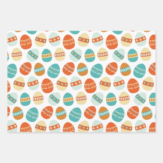 Atomzeitalter, Mod aus dem Mittelalter, Ostereier- Geschenkpapier Set (Vorderseite 2)