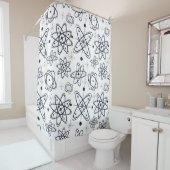 Atomzeitalter: Moderne Muster aus der Mitte des Ja Duschvorhang (Beispiel)