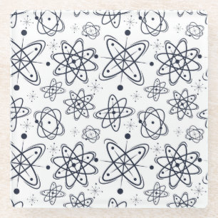 Atomzeitalter: Moderne Muster aus der Mitte des Ja Glasuntersetzer