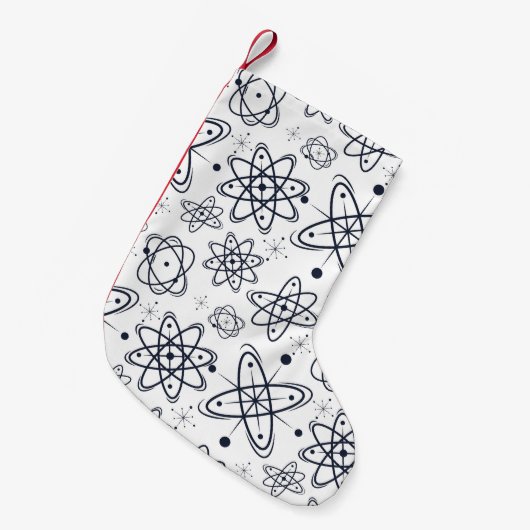 Atomzeitalter: Moderne Muster aus der Mitte des Ja Kleiner Weihnachtsstrumpf (Vorderansicht (hängend))