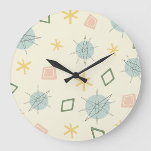 Atomzeitalter-Planet-Kunst Große Wanduhr