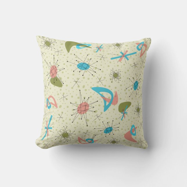 Atomzeitalter-Retro Kissen (Vorderseite)