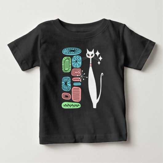 Atomzeitalter Retro Mitte Jahrhundert Moderne Cool Baby T-shirt (Vorderseite)