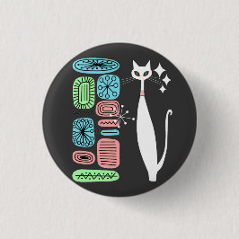 Atomzeitalter Retro Mitte Jahrhundert Moderne Cool Button