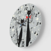 Atomzeitalter Retro Mitte Jahrhundert Moderne Cool Große Wanduhr (Winkel)