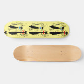Atomzeitalter Retro Mitte Jahrhundert Moderne Cool Skateboard (Horizontal)