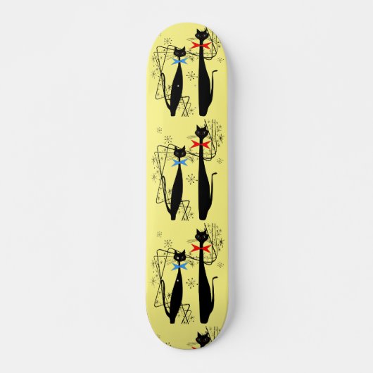 Atomzeitalter Retro Mitte Jahrhundert Moderne Cool Skateboard (Vorne)