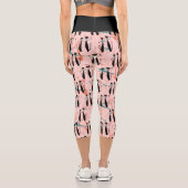 Atomzeitalter Retro Mittelalter Moderne Coole Katz Capri Leggings (Rückseite)