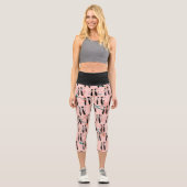 Atomzeitalter Retro Mittelalter Moderne Coole Katz Capri Leggings (Vorderseite)