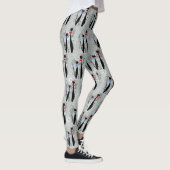 Atomzeitalter Retro Mittelalter Moderne Coole Katz Leggings (Rechts)