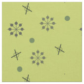 Atomzeitalter Sputnik Starbursts Chartreuse Stoff (Nahaufnahme)
