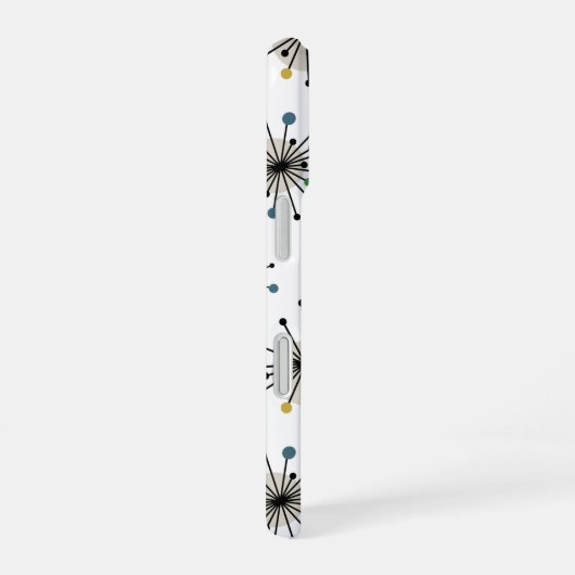 Atomzeitalter Sternexplosion Mitte des Jahrhundert iPhone 16 Hülle (Rechte Seite)