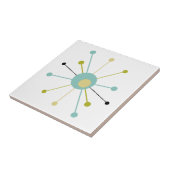 Atomzeitalter Sternexplosion Mitte Jahrhundert Mod Fliese (Seite)