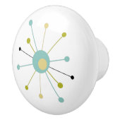 Atomzeitalter Sternexplosion Mitte Jahrhundert Mod Keramikknauf (Rechts)