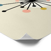 Atomzeitalter Sternexplosion Mitte Jahrhundert Mod Poster (Ecke)