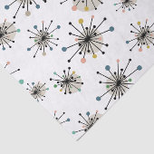 Atomzeitalter Sternexplosion Retro Mitte Jahrhunde Seidenpapier (Ausschnitt)